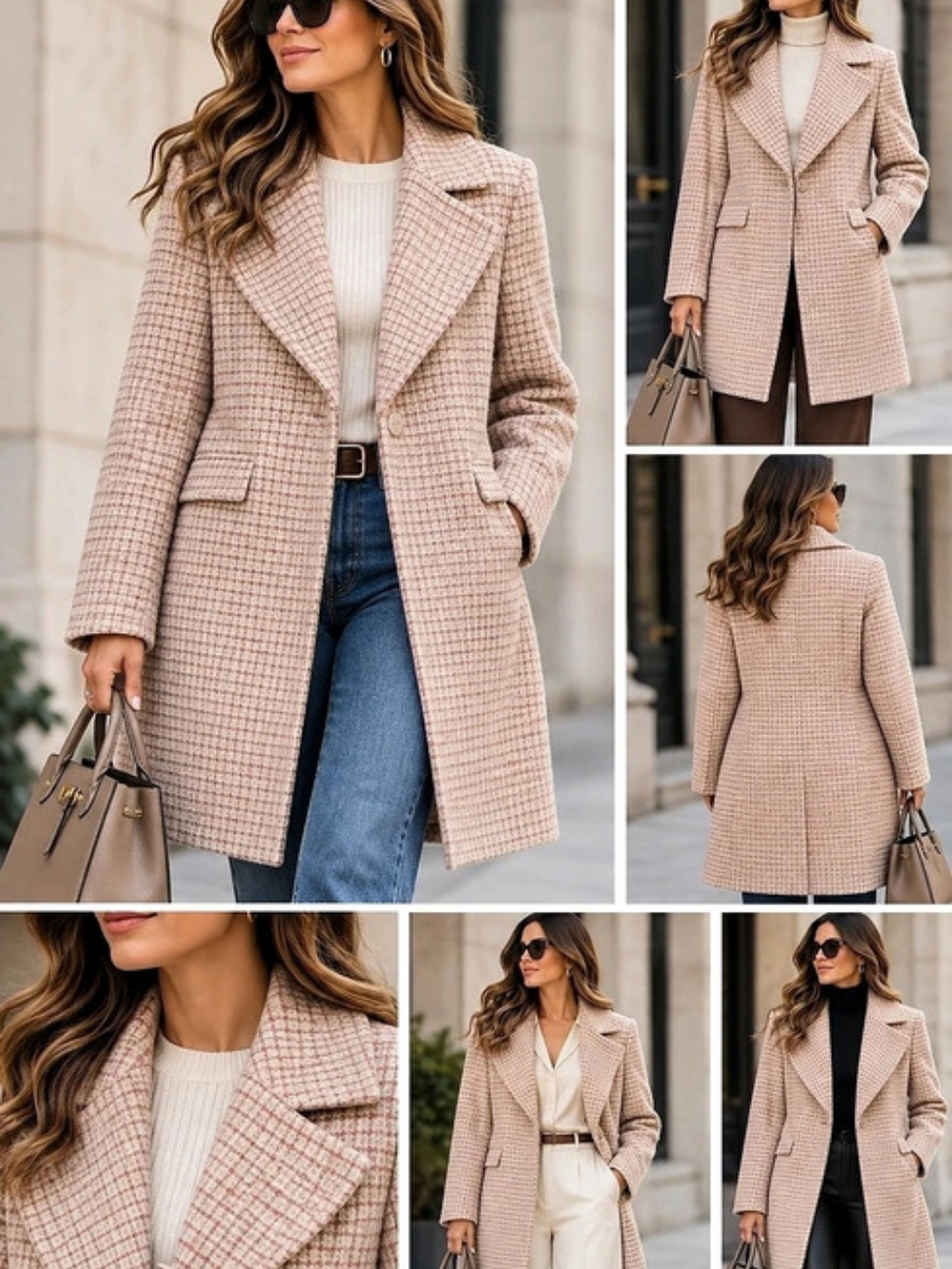 Atmosphere Checkered Coat